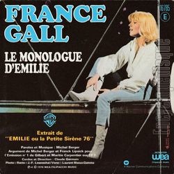 [Pochette de a balance pas mal  Paris (France GALL et Michel BERGER) - verso]