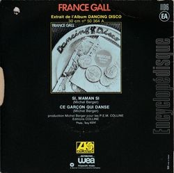 [Pochette de Si, maman si (France GALL) - verso]