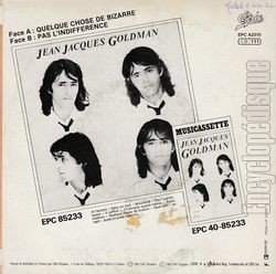 [Pochette de Quelque chose de bizarre (Jean-Jacques GOLDMAN) - verso]