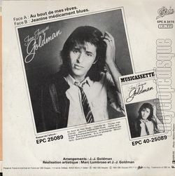 [Pochette de Au bout de mes rves (Jean-Jacques GOLDMAN) - verso]