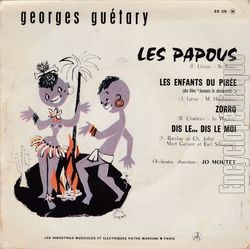 [Pochette de Les Papous (Georges GUTARY) - verso]