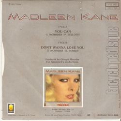 [Pochette de You can (Madleen KANE) - verso]