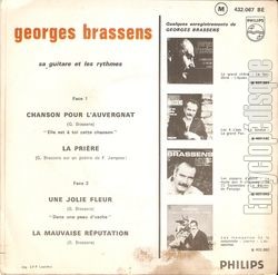 [Pochette de Chanson pour l’auvergnat - 3me srie (Georges BRASSENS) - verso]