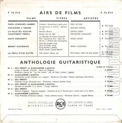 [Pochette de Suite de danses royales du film " Marie-Antoinette " (Alexandre LAGOYA & Ida PRESTI) - verso]