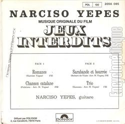 [Pochette de Jeux interdits (B.O.F.  Films ) - verso]