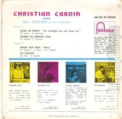 [Pochette de Comme au premier jour (Christian CARDIN) - verso]