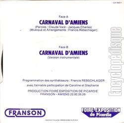 [Pochette de Carnaval d’Amiens (Jacques CHARLES) - verso]