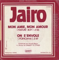 [Pochette de Mon amie, mon amour (nature boy) (JAIRO) - verso]