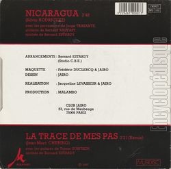 [Pochette de Nicaragua (JAIRO) - verso]