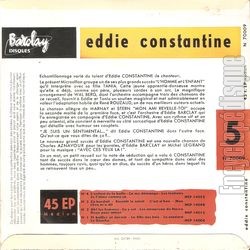 [Pochette de L’homme et l’enfant (Eddie et Tania CONSTANTINE) - verso]