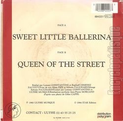 [Pochette de Sweet little ballerina (Lemmy CONSTANTINE) - verso]