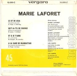 [Pochette de Le lit de Lola (Marie LAFORT) - verso]