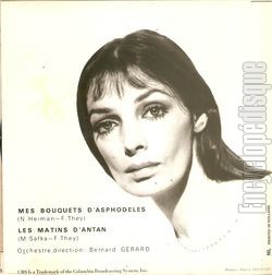 [Pochette de Mes bouquets d’asphodles (Marie LAFORT) - verso]