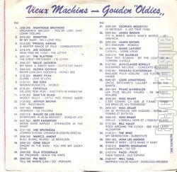 [Pochette de Les vieux machins - Gouden ’Oldies’: Cadeau (Marie LAFORT) - verso]