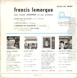 [Pochette de Mimi Pinson (Francis LEMARQUE) - verso]