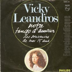 [Pochette de Notre tango d’amour (Vicky LEANDROS) - verso]