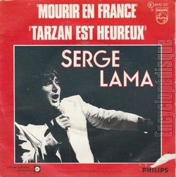 [Pochette de Mourir en France (Serge LAMA) - verso]