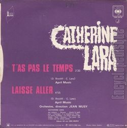 [Pochette de T’as pas le temps (Catherine LARA) - verso]