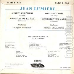 [Pochette de Chante Nol (Jean LUMIRE) - verso]