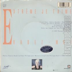 [Pochette de Extrme, je t’aime (Patti LAYNE) - verso]