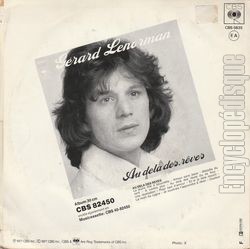 [Pochette de Au-del des rves (Grard LENORMAN) - verso]