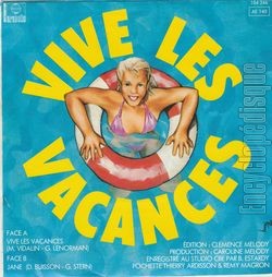 [Pochette de Vive les vacances (Grard LENORMAN) - verso]