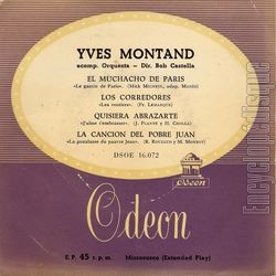 [Pochette de El muchacho de Paris ( le gamin de Paris ) (Yves MONTAND)]