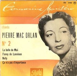 [Pochette de Germaine Montero chante Pierre Mac Orlan - n2 (Germaine MONTERO)]