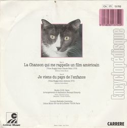 [Pochette de La chanson qui me rappelle un film amricain (Nathalie LHERMITTE) - verso]