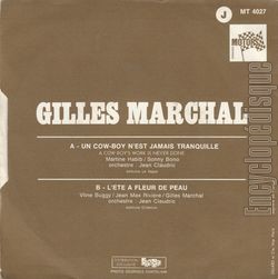 [Pochette de Un cow-boy n’est jamais tranquille (Gilles MARCHAL) - verso]