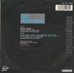 [Pochette de Bleu dur (Guy MARCHAND) - verso]