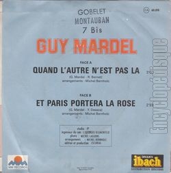 [Pochette de Quand l’autre n’est pas l (Guy MARDEL) - verso]