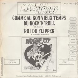 [Pochette de Comme au bon vieux temps du Rock’N’Roll (MARTIN CIRCUS) - verso]