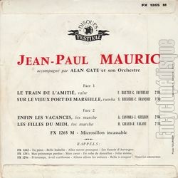 [Pochette de Le train de l’amiti (Jean-Paul MAURIC) - verso]