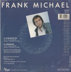 [Pochette de Le blues de toi (Frank MICHAEL) - verso]