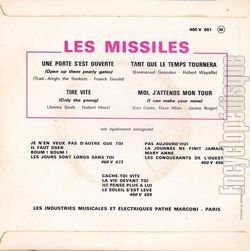 [Pochette de Une porte s’est ouverte (Les MISSILES) - verso]