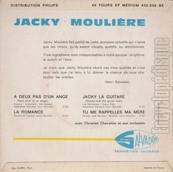 [Pochette de  deux pas d’un ange (Jacky MOULIRE) - verso]