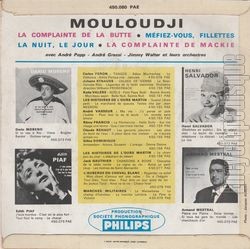 [Pochette de La complainte de la butte (MOULOUDJI) - verso]