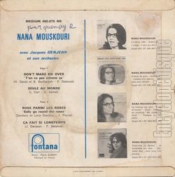 [Pochette de Seule au monde (Nana MOUSKOURI) - verso]