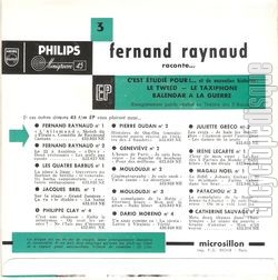 [Pochette de C’est tudi pour (Fernand RAYNAUD) - verso]