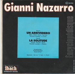 [Pochette de Un arrivederci (Gianni NAZARRO) - verso]