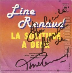 [Pochette de Une poussire dans le cœur (Line RENAUD) - verso]