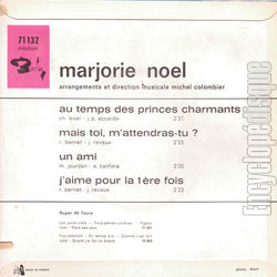 [Pochette de Au temps des princes charmants (Marjorie NOL) - verso]