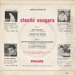 [Pochette de Mon assassin (Claude NOUGARO) - verso]