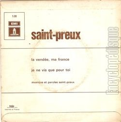 [Pochette de La Vende, ma France (SAINT-PREUX) - verso]