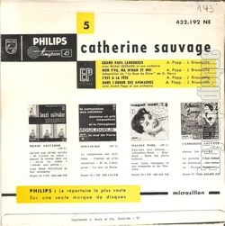 [Pochette de Grand-papa laboureur - 5me srie (Catherine SAUVAGE) - verso]