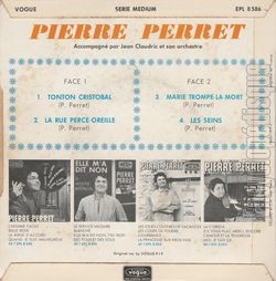 [Pochette de Tonton Cristobal (Pierre PERRET) - verso]