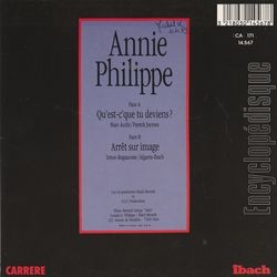 [Pochette de Qu’est-c’que tu deviens (Annie PHILIPPE) - verso]