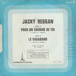 [Pochette de Pour un sourire de toi (Jacky REGGAN) - verso]