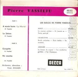 [Pochette de  mare haute (La Marne) (Pierre VASSILIU) - verso]